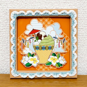 デジタルイラスト のおすすめ作品・人気作家 イラスト かぎ針編み カラフル プルメリア ポップ 和菓子 季節 宇治金時 雲の峰 インテリア絵画 アート