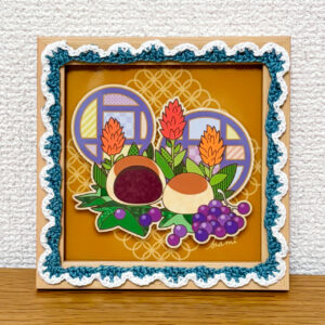 デジタルイラスト のおすすめ作品・人気作家 イラスト 花 かぎ針編み まんじゅう カラフル ポップ 和菓子 季節 宵の口 インテリア絵画 アート