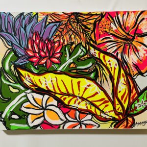 抽象画 のおすすめ作品・人気作家 常夏の花 楽園 【paradise】 インテリア絵画 アート