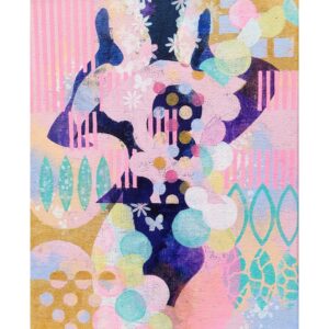 アクリル画 のおすすめ作品・人気作家 抽象画 ジェンダーアート フェミニズムアート 人物画 女性画 幾何学模様 かわいい PANIC インテリア絵画 アート