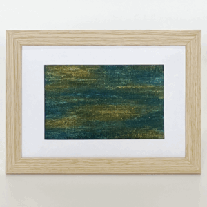 抽象画 のおすすめ作品・人気作家 抽象画 Abstract painting Metallic Mini Art Small Art Texture アナログ インテリア オレンジ クレヨン 原画 青 Untitled-BOR01 インテリア絵画 アート