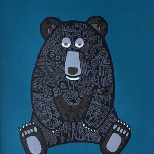 絵画 のおすすめ作品・人気作家 イラスト 動物 くま こいつです インテリア絵画 アート