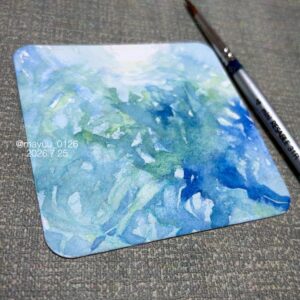 水彩画 のおすすめ作品・人気作家 海藻 ワカメ インテリア絵画 アート