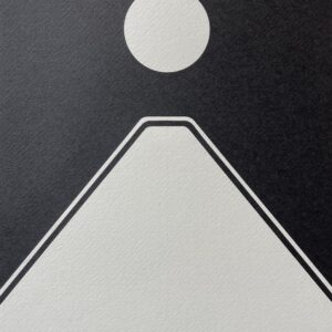 ペン画 ドローイングのおすすめ作品・人気作家 富士山 月 満月と富士 インテリア絵画 アート