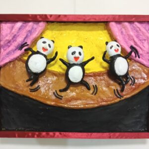 絵画 のおすすめ作品・人気作家  踊るＡＩパンダ インテリア絵画 アート