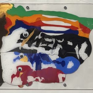 絵画 のおすすめ作品・人気作家 アクリル 魚 かわいい けったい デカルコマニー ムニュティング画 現代アート 鯉のぼり こいのぼり インテリア絵画 アート
