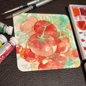 水彩画 のおすすめ作品・人気作家 トマト トマト インテリア絵画 アート