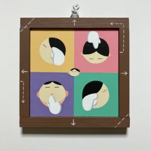 イラスト のおすすめ作品・人気作家 人物 カラフル 矢印 あっちむいてホイ インテリア絵画 アート