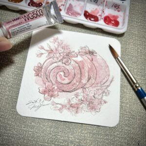 水彩画 のおすすめ作品・人気作家 ロールケーキ さくらロール インテリア絵画 アート
