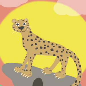デジタルイラスト のおすすめ作品・人気作家 イラスト 動物  可愛い チーター Miss.cheetah インテリア絵画 アート