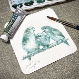 水彩画 のおすすめ作品・人気作家 サザナミインコ サザナミインコ インテリア絵画 アート