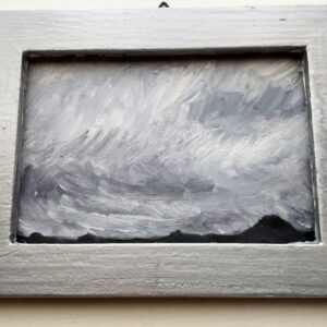 絵画 のおすすめ作品・人気作家 油彩画 風景画 原画・油彩「見知らぬ風景」額装・絵画・12×16㎝ インテリア絵画 アート