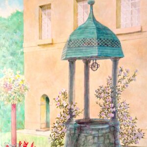 油絵 のおすすめ作品・人気作家 緑 花 赤 グレー バラ フランス ベージュ 井戸 城 石 青 バラのビアン インテリア絵画 アート