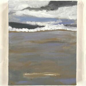絵画 のおすすめ作品・人気作家 油彩画 風景画 海 原画・油彩「波打ち際」絵画 ・F3(22×27㎝ )アート・キャンバス インテリア絵画 アート