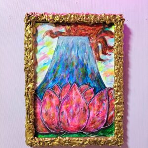 アクリル画 のおすすめ作品・人気作家 イラスト カラフル スピリチュアル ドローイング 太陽 富士山 幸運 絵画 蓮 開運 ❁HAPPINESS❁ インテリア絵画 アート