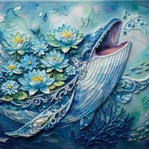 イラスト のおすすめ作品・人気作家 イラスト レトロ 動物 海 立体 花 ナチュラル モダン 現代アート 青 Blue Aria 命の深淵 インテリア絵画 アート