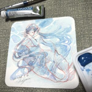 水彩画 のおすすめ作品・人気作家 人魚姫 幻の人魚 インテリア絵画 アート