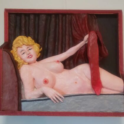 絵画 のおすすめ作品・人気作家  幕を引く裸婦 インテリア絵画 アート