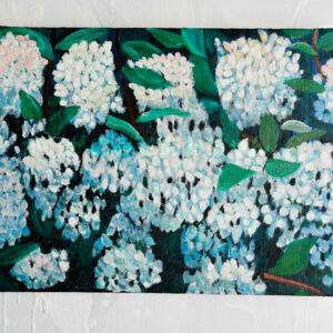 絵画 のおすすめ作品・人気作家 油彩 花 原画・油彩「紫陽花」絵画・F6（32×41㎝）アート・キャンバス インテリア絵画 アート