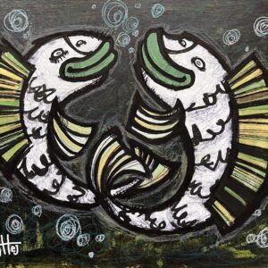 アクリル画 のおすすめ作品・人気作家 魚 JENNIE &JAMIE インテリア絵画 アート