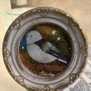 手描きイラスト のおすすめ作品・人気作家 シマエナガ レインボーギャラクシー インテリア絵画 アート