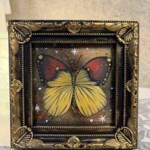 手描きイラスト のおすすめ作品・人気作家 蝶々 メスシロキチョウの標本 インテリア絵画 アート