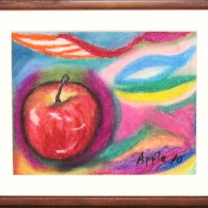 パステル画 のおすすめ作品・人気作家 抽象 りんご カラフル パステル 果物 Apple10 インテリア絵画 アート