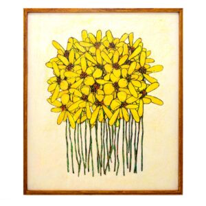 アクリル画 のおすすめ作品・人気作家  Yellow pelargonium 【原画】No.306 インテリア絵画 アート