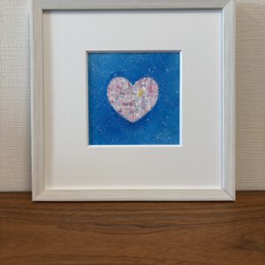 絵画 のおすすめ作品・人気作家 ハート愛心臓思い心抽象ピンク愛情ブルー SQUARE 想 インテリア絵画 アート