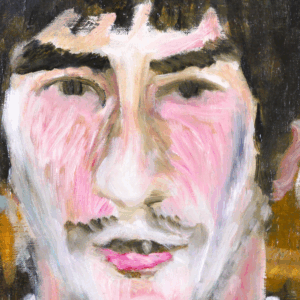 絵画 のおすすめ作品・人気作家 人物 油彩 「原画・油彩「アカキチの肖像」絵画・P8(33×46㎝)アート・キャンバス インテリア絵画 アート
