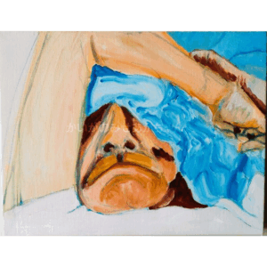 絵画 のおすすめ作品・人気作家 人物 油彩 原画・油彩「 むん 」絵画・F6(32×41㎝)アート・キャンバス インテリア絵画 アート