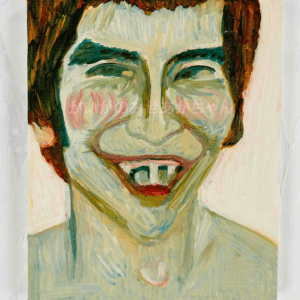 絵画 のおすすめ作品・人気作家 人物　油彩 原画・油彩「ビリビリうんちだった」絵画・F8（38×46㎝）アート・キャンバス インテリア絵画 アート