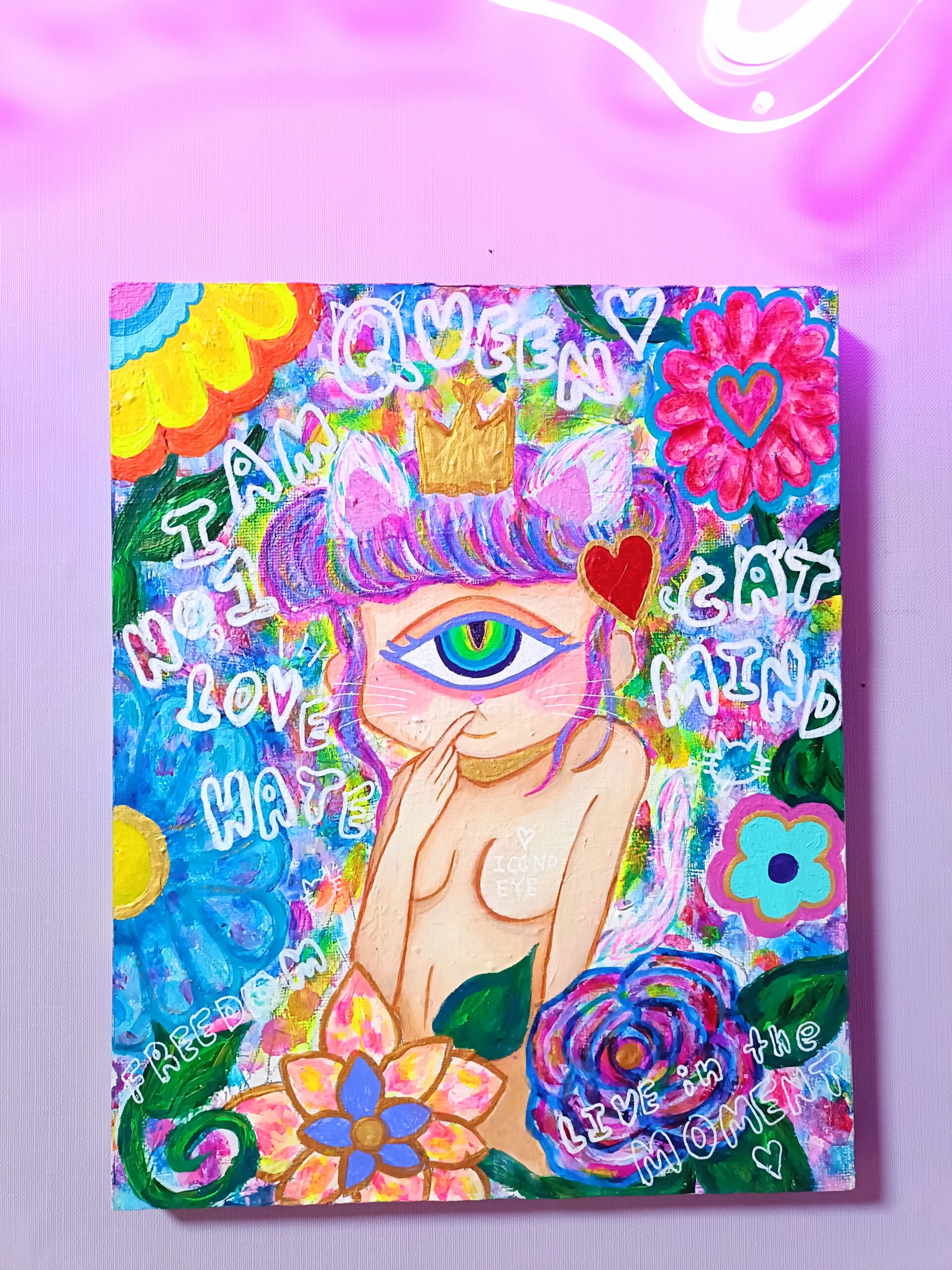Icono-Eye-再生- | Chika Shinoda ｜インテリア絵画 アートの専門通販