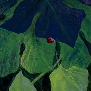 アクリル画 のおすすめ作品・人気作家 緑 自然 てんとう虫 モンステラ 思いやりconsideration インテリア絵画 アート