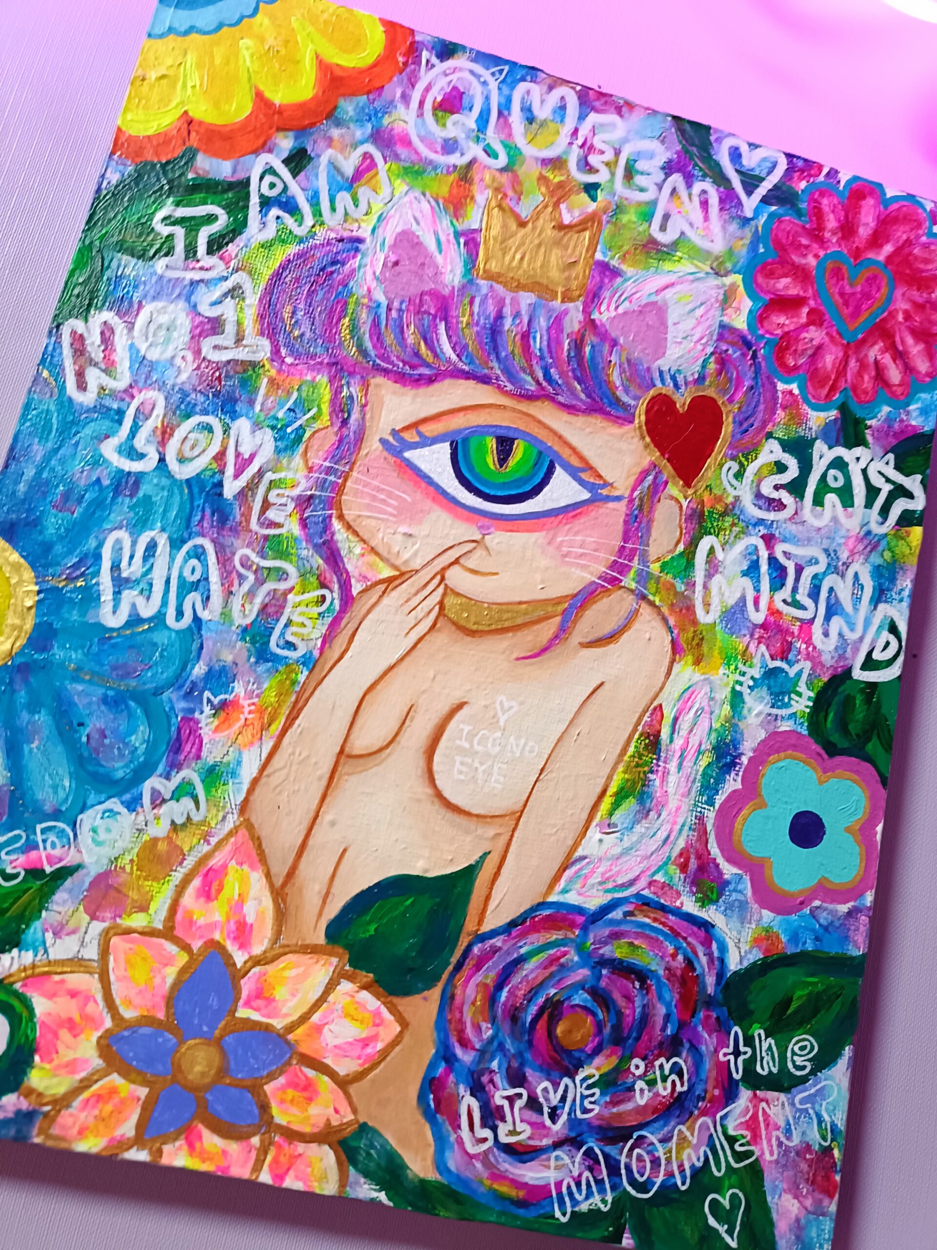 Icono-Eye-再生- | Chika Shinoda ｜インテリア絵画 アートの専門通販