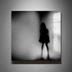 複製画 アートパネル のおすすめ作品・人気作家 キャンバスモノトーンアート白黒女性窓部屋魂霊幽霊ゴシック奇妙シュールレアリズム 影の奥で | Beyond the Shadow インテリア絵画 アート