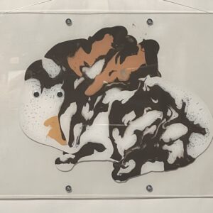 絵画 のおすすめ作品・人気作家 アクリル 動物 かわいい けったい ウサギ デカルコマニー ムニュティング画 現代アート うさぎ インテリア絵画 アート