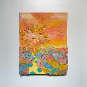 絵画 のおすすめ作品・人気作家 オレンジ カラフル 夢 夢の街 太陽 道 The Sun Road インテリア絵画 アート