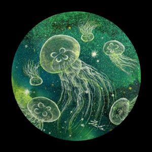 手描きイラスト のおすすめ作品・人気作家 クラゲ 🪼クラゲ🪼 インテリア絵画 アート