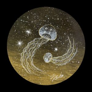 手描きイラスト のおすすめ作品・人気作家 クラゲ 🪼クラゲ🪼 インテリア絵画 アート