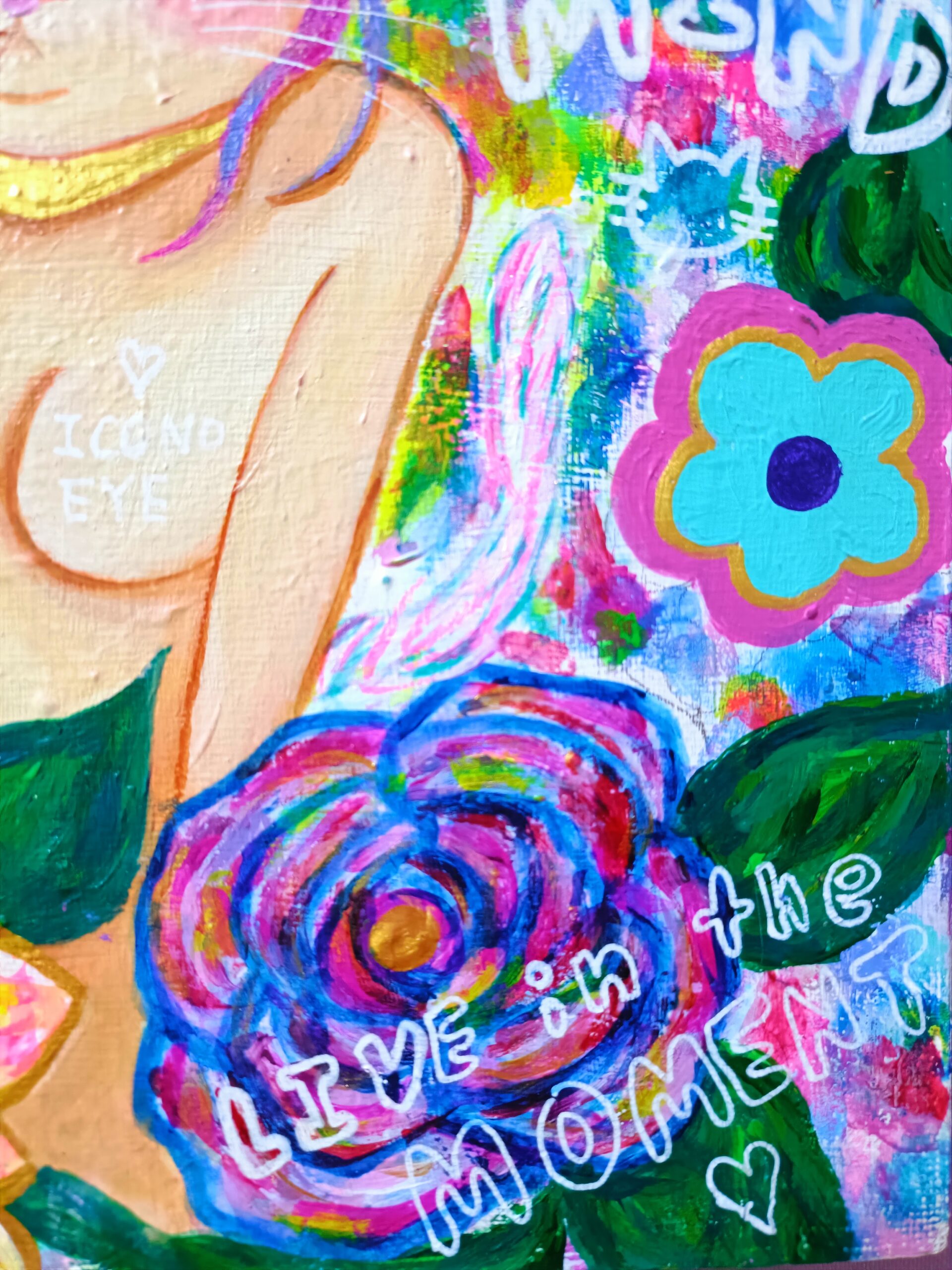 【一点物アート】Icono-Eye-再生-Message Flowers❁ Icono-Eye-再生- | Chika Shinoda ｜インテリア絵画 アートの専門通販