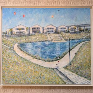 油絵 のおすすめ作品・人気作家 印象派　風景画　油絵　　柏の葉　アクアテラス 『ユートピア（Utopia）』 インテリア絵画 アート