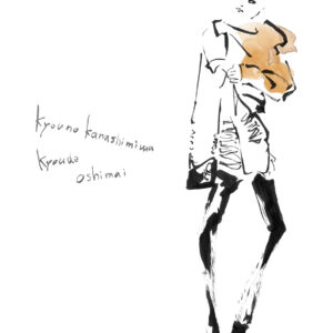 手描きイラスト のおすすめ作品・人気作家 女性 白黒 クール ファッションイラスト 人物画 抽象的 honda shinichi illustration.No1 インテリア絵画 アート