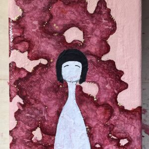 ペン画 ドローイングのおすすめ作品・人気作家 赤 マーカー 少女 もきゅもきゅpart3 インテリア絵画 アート