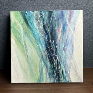日本画 のおすすめ作品・人気作家 白 川 日本画 青 清流　3 インテリア絵画 アート
