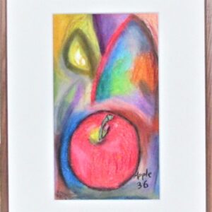 パステル画 のおすすめ作品・人気作家 パステル，りんご，果物，カラフル，静物， Apple36 インテリア絵画 アート