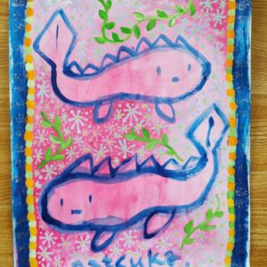 アクリル画 のおすすめ作品・人気作家 AcrylicPainting アクリル画 「いきもの」 インテリア絵画 アート
