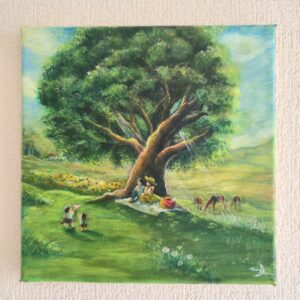 アクリル画 のおすすめ作品・人気作家 夏，思い出，家族，幸せ 初夏のメモワール インテリア絵画 アート