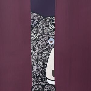 絵画 のおすすめ作品・人気作家 イラスト 動物 くま くまがのぞいている インテリア絵画 アート