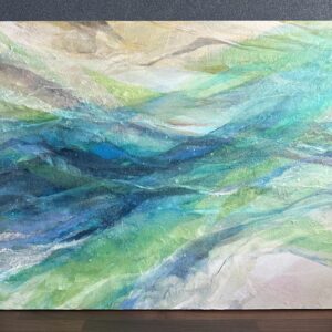 日本画 のおすすめ作品・人気作家 緑 岩絵具 川 日本画 青 清流 インテリア絵画 アート